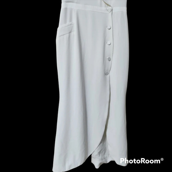 Haute Hippie Tuxedo Gown In Swan Size Medium - Picture 7 of 11